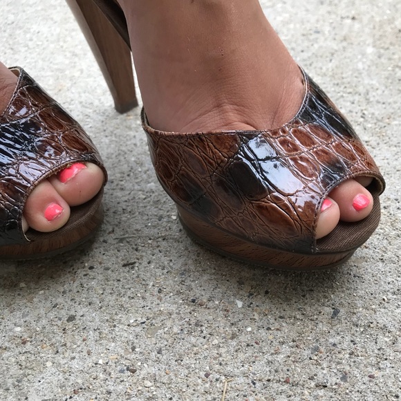 Michael Antonio Snakeskin Platform Heels 🐍 - Picture 3 of 9